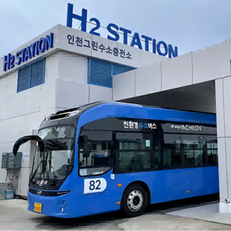 Pemerintah Korea Selatan telah meluncurkan bus bertenaga hidrogen pertamanya berdasarkan rencana energi ramah lingkungan