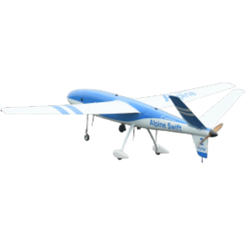 Sebuah uav bertenaga hidrogen dengan kecepatan berlayar 57,6 km/jam